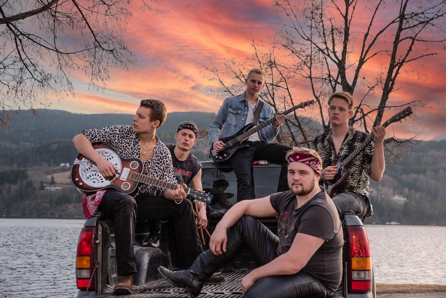 Rattlesnake band portrait by the lake in Notodden, Norway